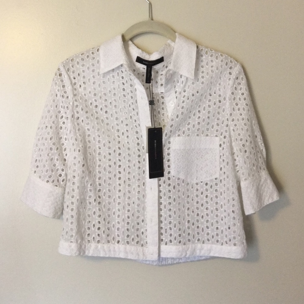 BCBG Maxazria Eyelet jacket